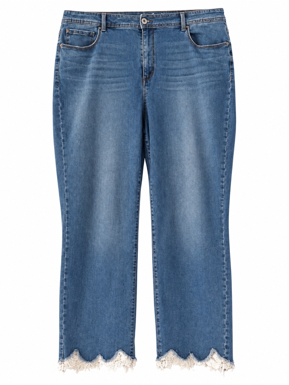 Inc. Ankle Jeans with Lace Hem